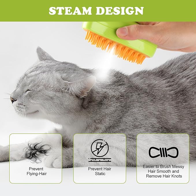 Cepillo de Vapor para Mascotas