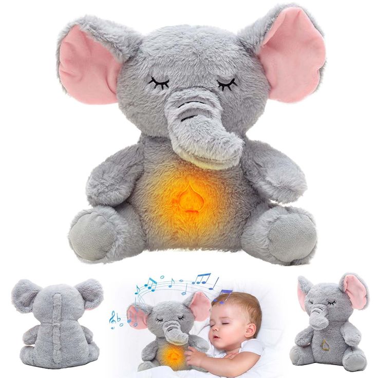 💤PELUCHE CON RESPIRACIÓN ARTIFICIAL + Lampara Tulipanes🎁