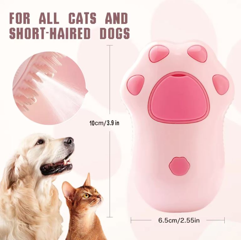 Peine Para Mascota Con Vapor Relajante